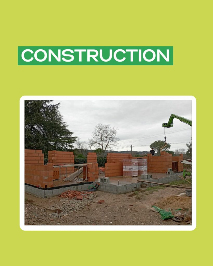 Construction d'une maison Elévation du gros œuvre à Albi par DCMEV