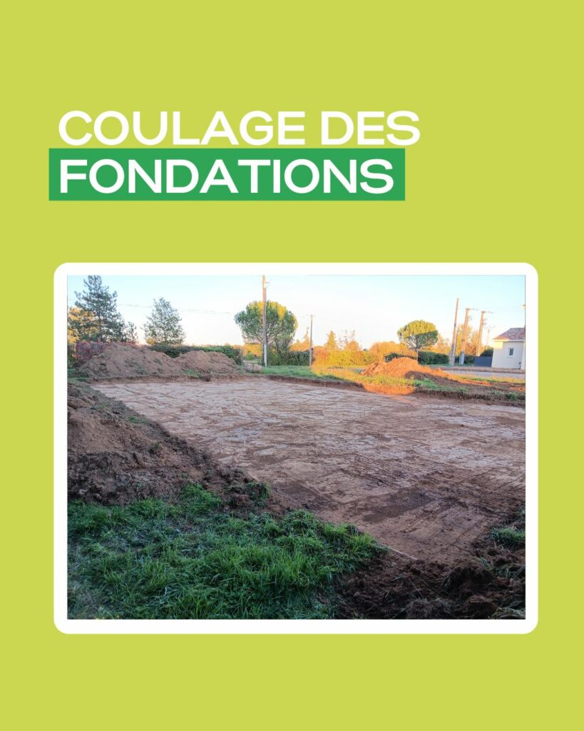Coulage des fondations d'une maison à Albi par DCMEV